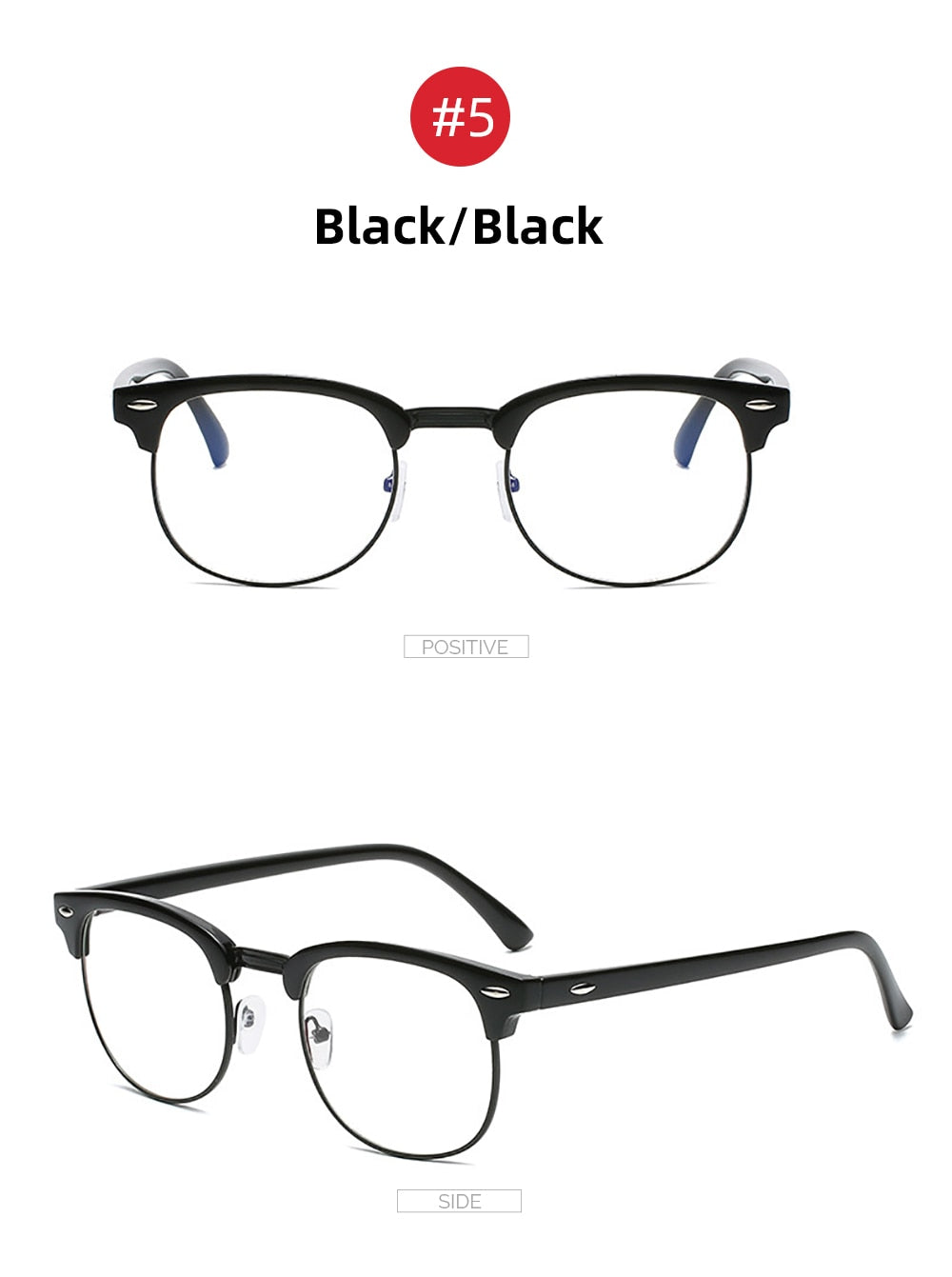 Semi-Rimless Blue Light Blocking Glasses